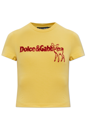 T-shirt with a logo and a velvety finish