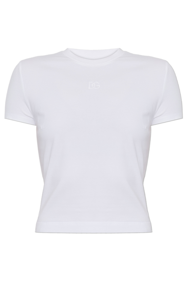 Top with embroidered logo od Dolce & Gabbana