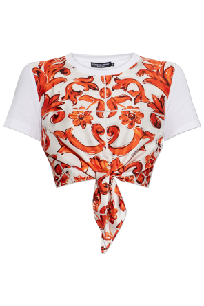 Top con estampado "Majolica"