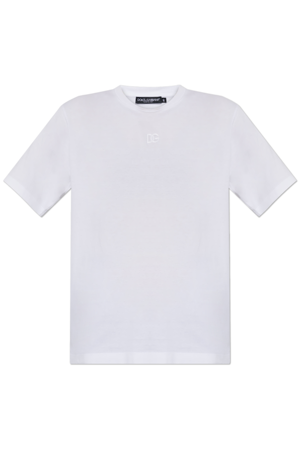 T-shirt with embroidered logo od Dolce & Gabbana