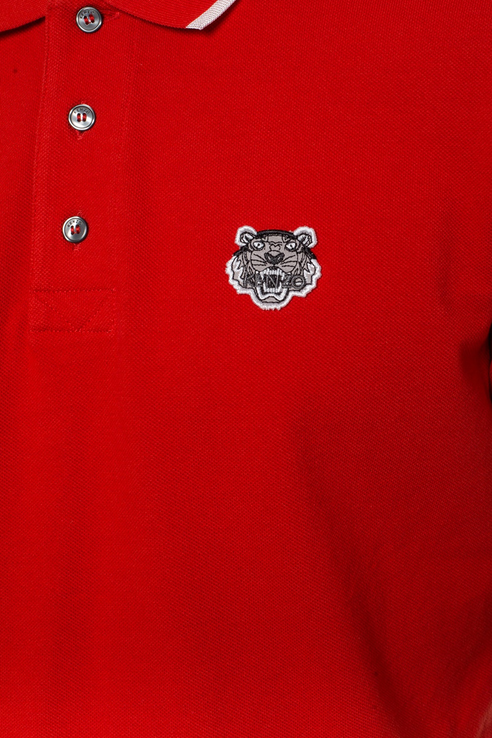red kenzo polo shirt