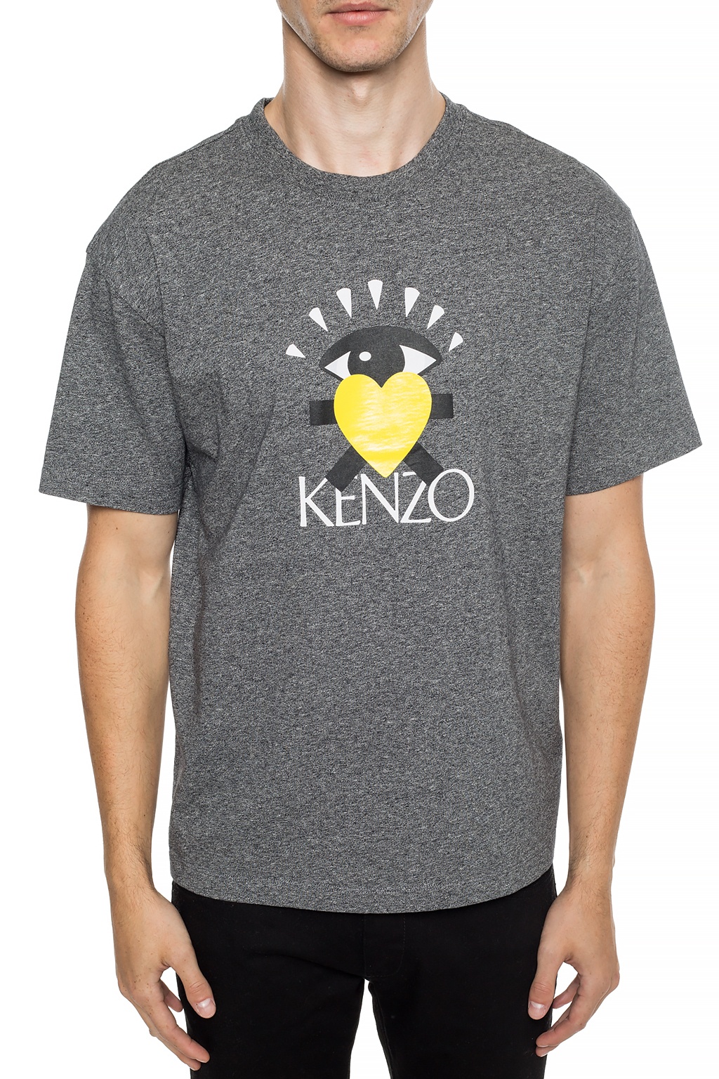 kenzo black and yellow t shirt