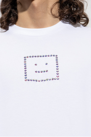 Acne Studios T-shirt with glossy appliqués