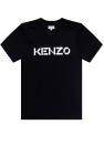 Kenzo crocodile logo-print T-shirt Bianco