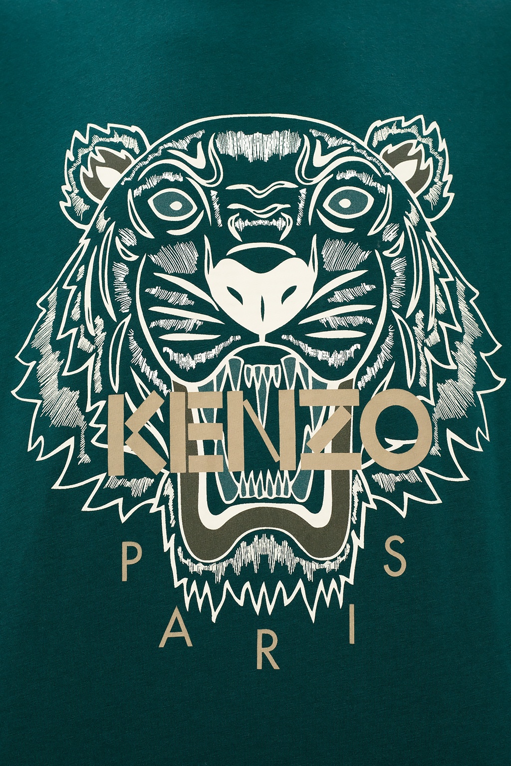 Kenzo Kenzo Icon Tiger T-shirt Marl Green