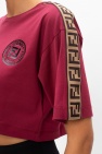 Fendi Cropped T-shirt with logo
