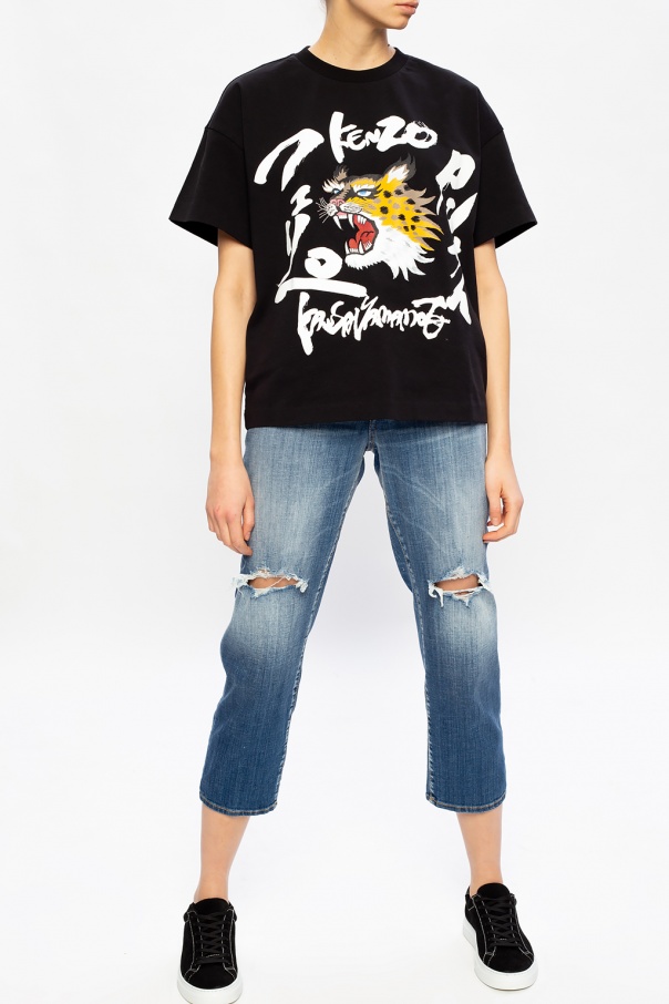 Kenzo Cotton KANSAI YAMAMOTO T-Shirt women - Glamood Outlet