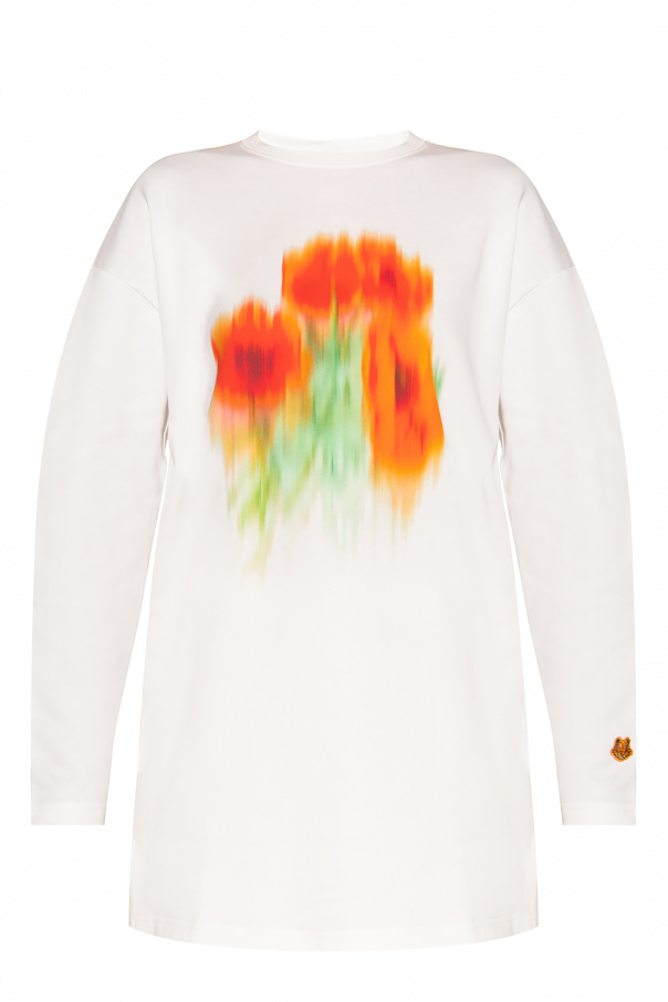 Kenzo Oversize T-shirt with long sleeves