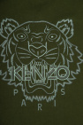 Kenzo gold logo-patch padded jacket