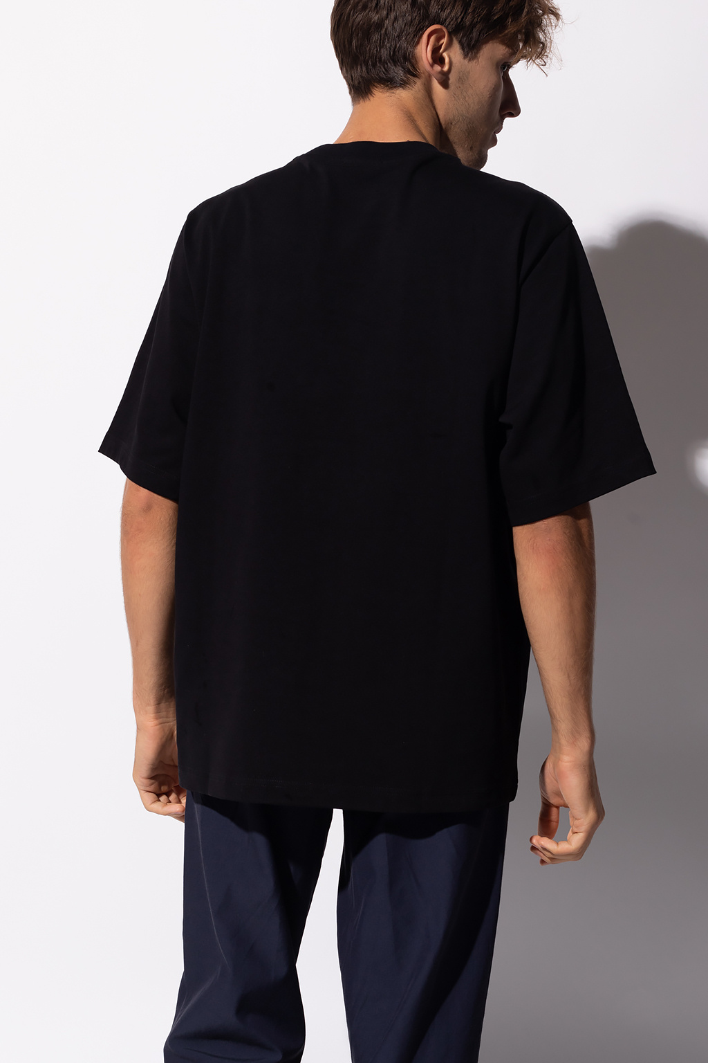 Kenzo Petite Light Organic Cotton Nylon Drape Neck Pullover