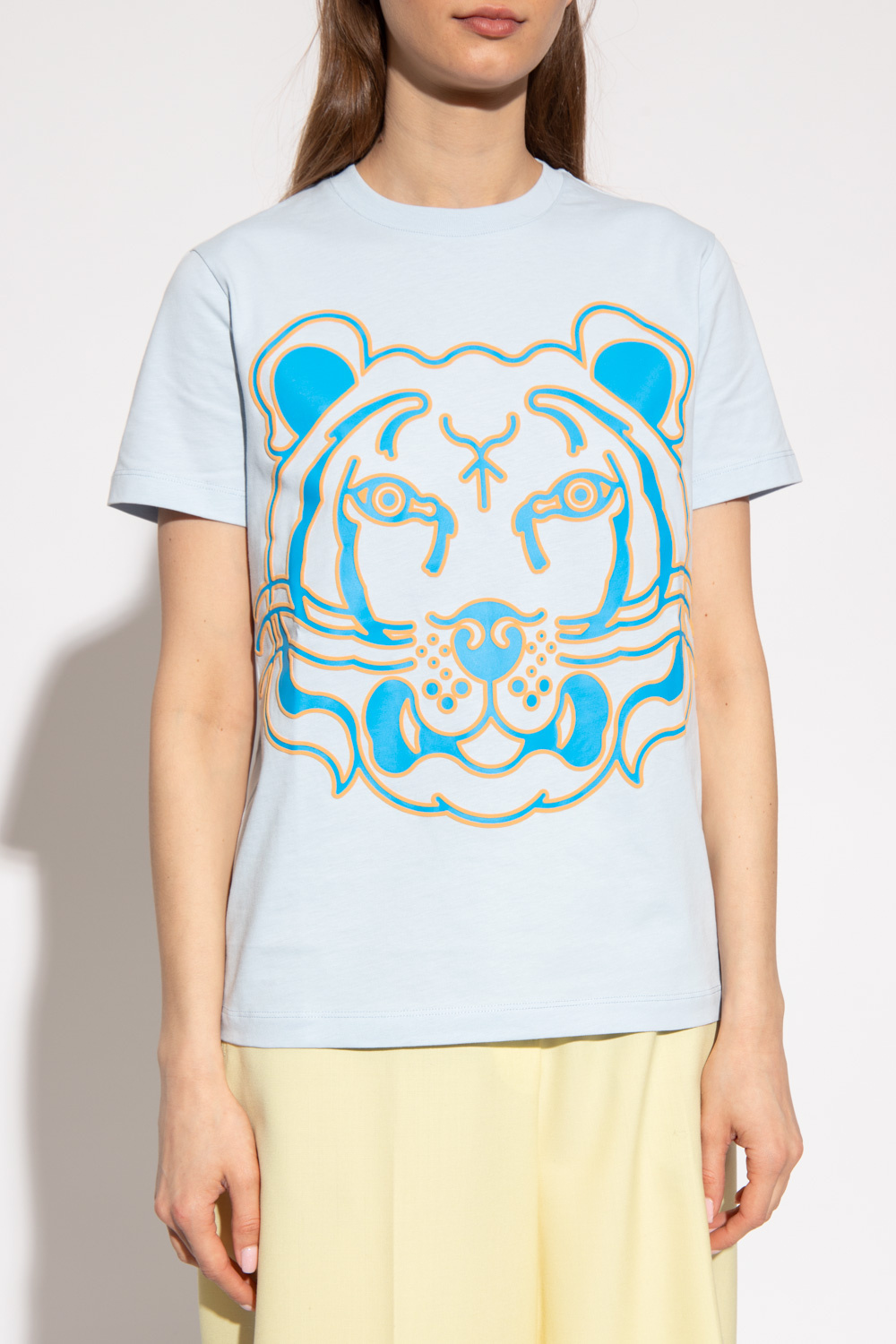 Kenzo T-shirt Gold with ‘K-Tiger’ print