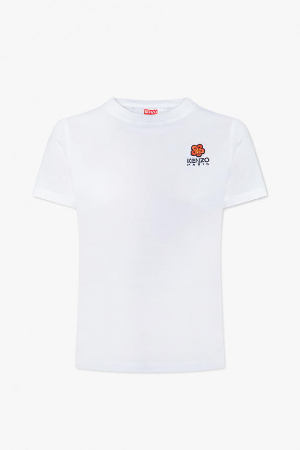 Kenzo Long Sleeve T-Shirt Patterned Crew Neck
