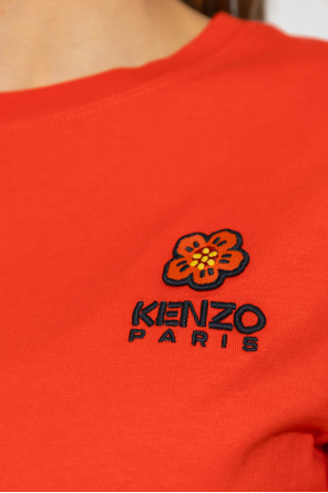 Kenzo TEEN logo-print crop T-shirt