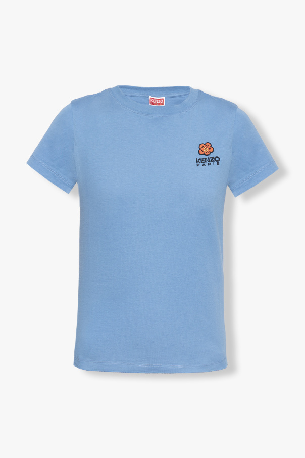 Kenzo T-shirt zip-up z logo