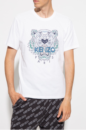 Kenzo Nicholas Daley Blue Quilt short-sleeved T-shirt Blau