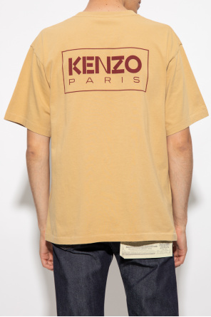 Kenzo dolphin-print hoodie Neutrals