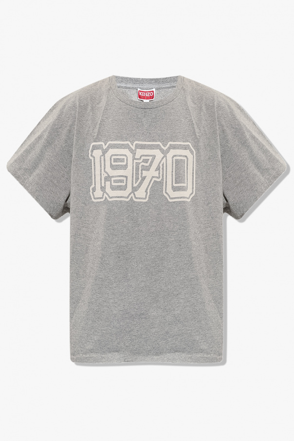 Kenzo ASOS Daysocial Luźny T-shirt w paski i z haftem na piersi z materiału przypominającego len