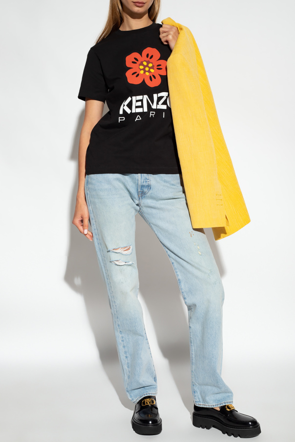 Kenzo Pieces long sleeve t-shirt in lilac stripe