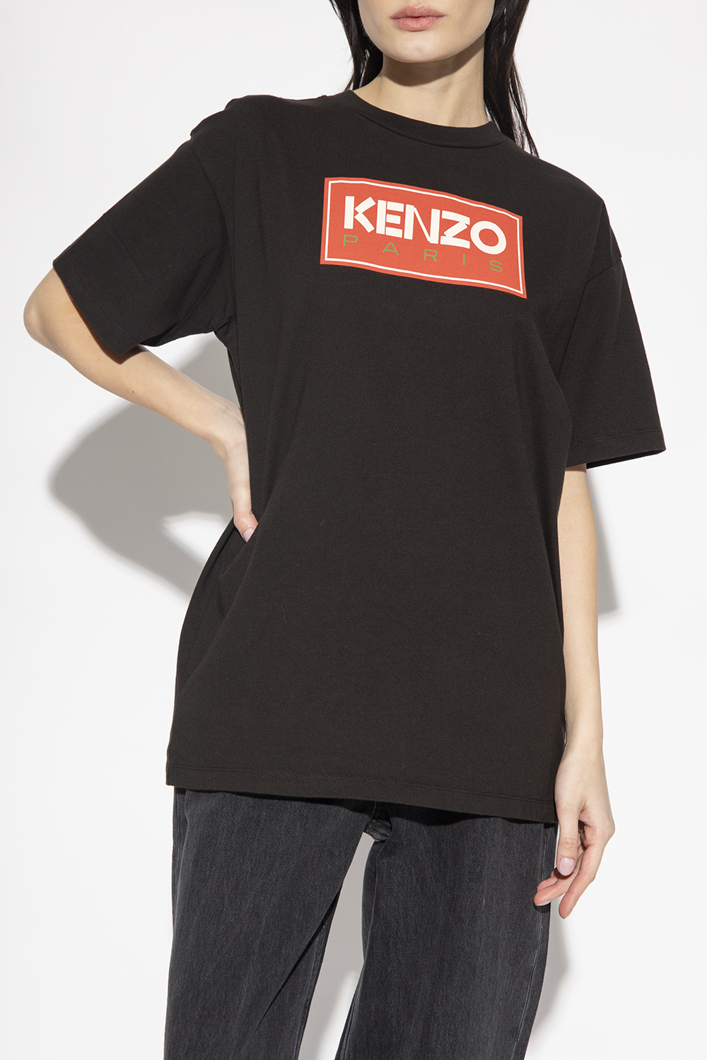 Kenzo T-shirt Zip z logo