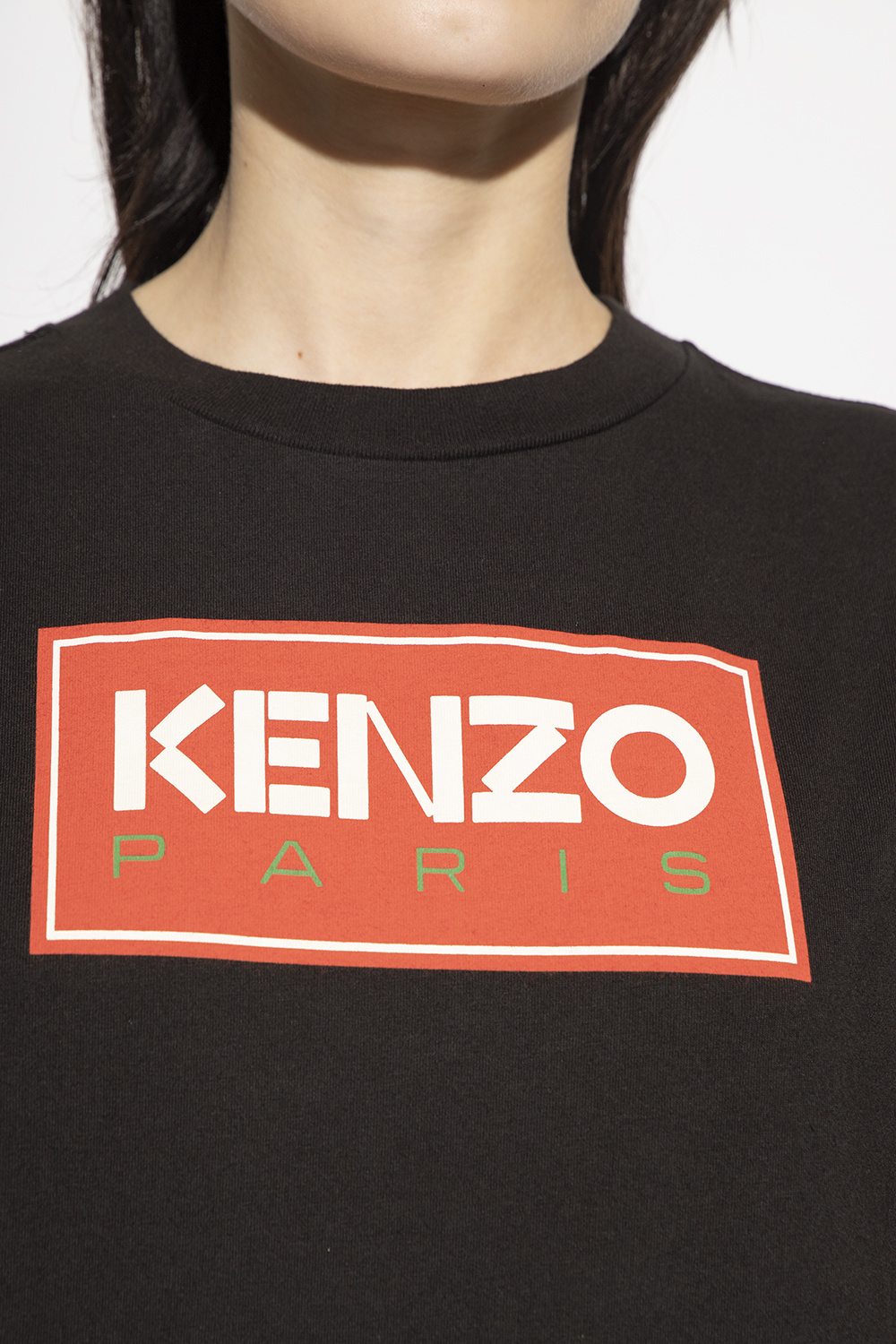 Kenzo T-shirt Zip z logo