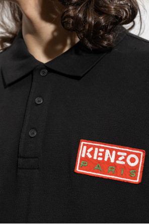 Kenzo embroidered polo shirt with logo patch