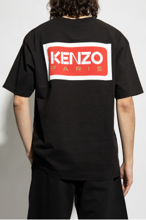 Kenzo denim patchwork pocket mangas shirt