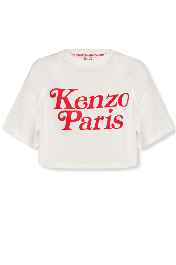 Kenzo Cropped T-shirt with logo