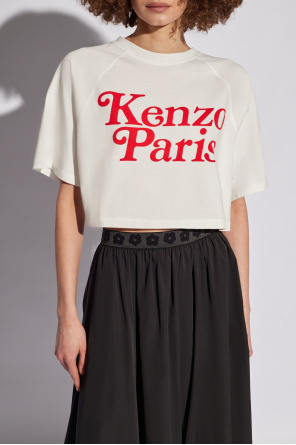 Kenzo Cropped T-shirt with logo