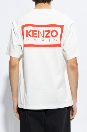 Kenzo Woolrich T-shirt Down a righe Blu