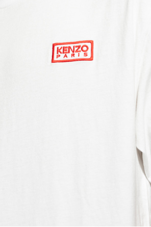 Kenzo Woolrich T-shirt Down a righe Blu