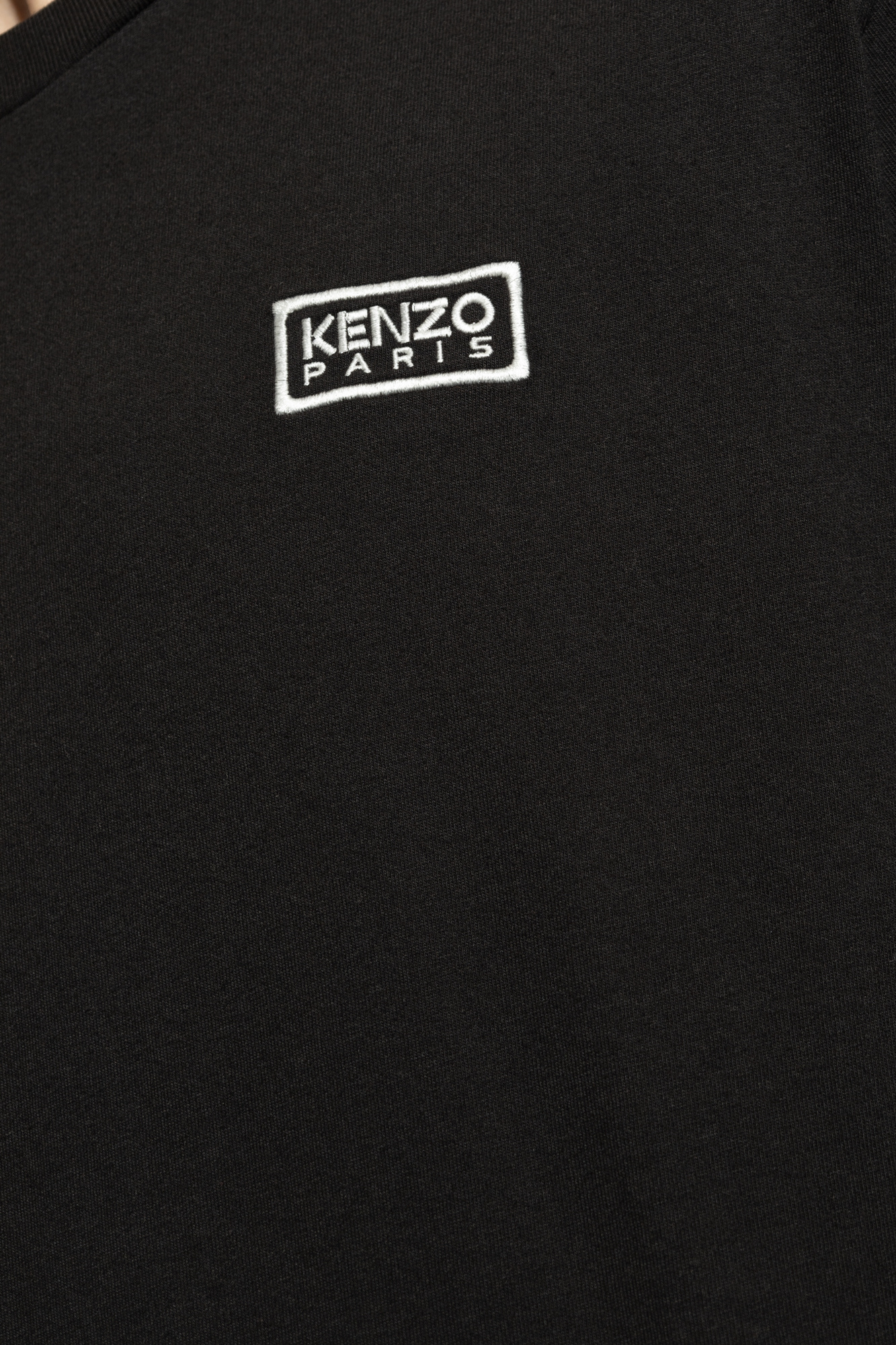 Kenzo slogan-print plaid-patterned shirt