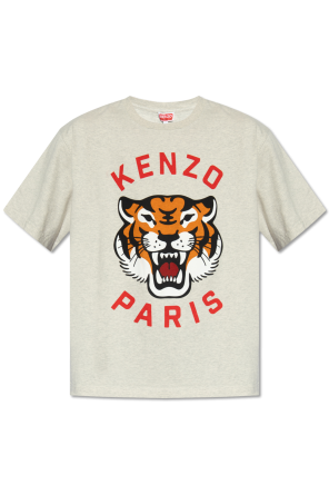 topstitch-detail silk shirt od Kenzo
