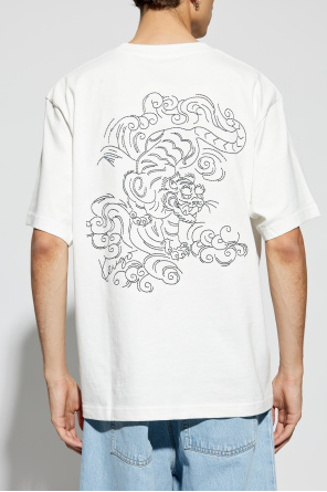 Kenzo T-shirt with embroidered tiger motif