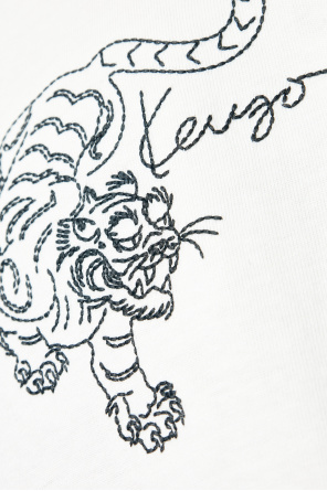 Kenzo T-shirt with embroidered tiger motif