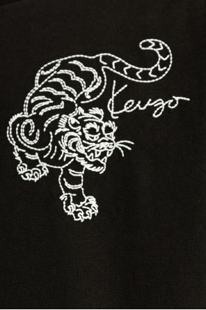 Kenzo T-shirt shoe-care with tiger motif