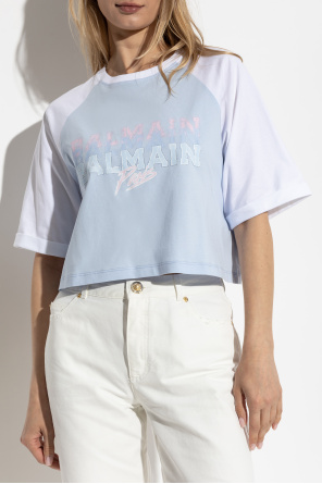 Balmain Camiseta corta de corte holgado