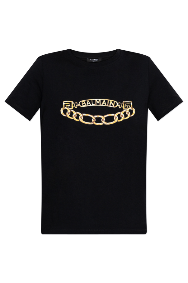 T-shirt with print od Balmain