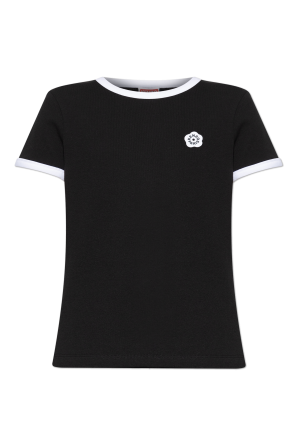 T-shirt with logo patch