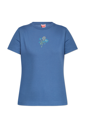 T-shirt with shimmering appliqués