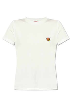 T-shirt with logo patch