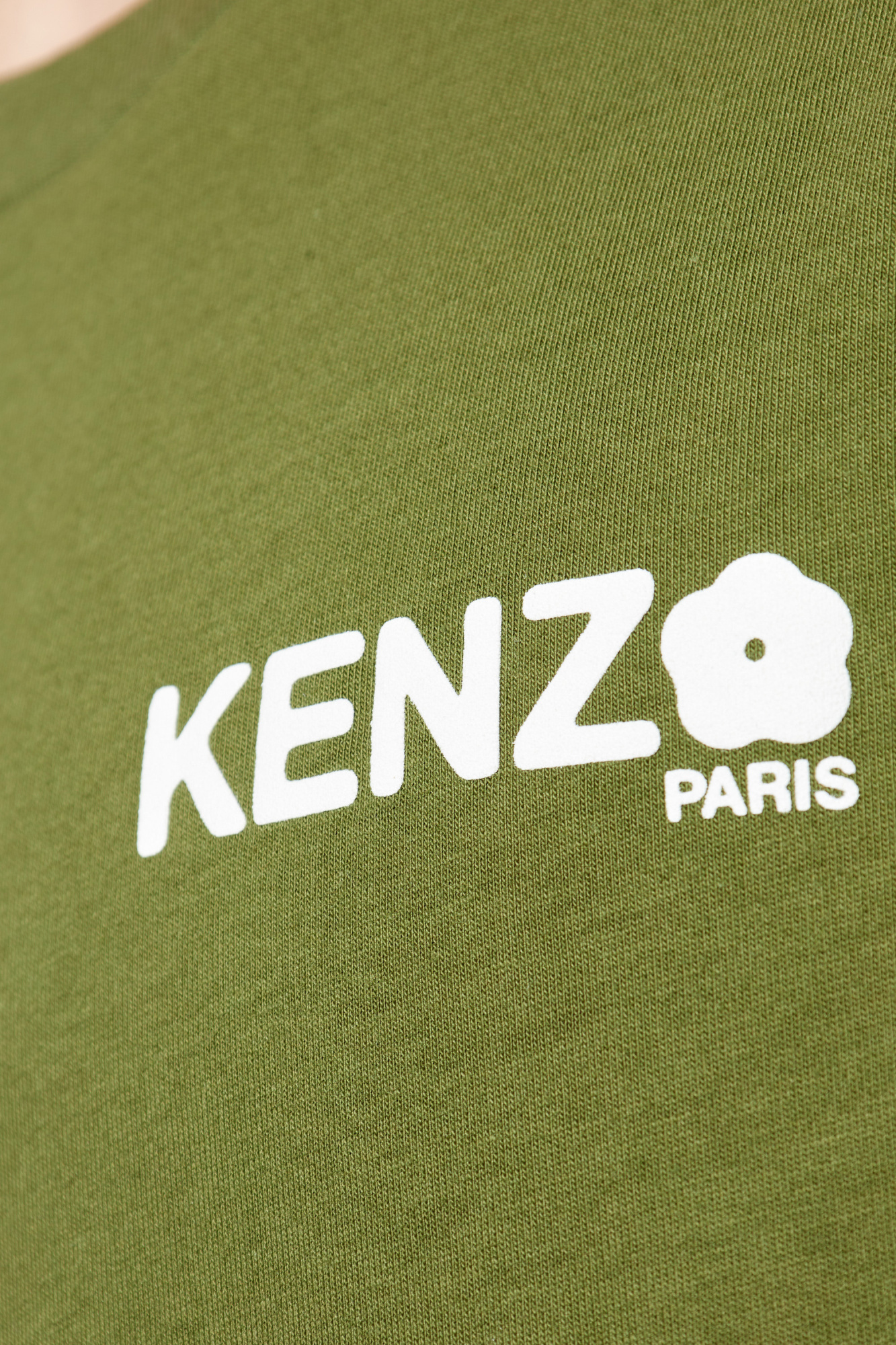 Green T-shirt with printed logo Kenzo - Vitkac France