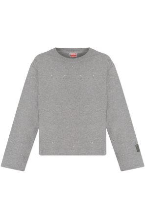 Sweatshirt with shimmering crystals