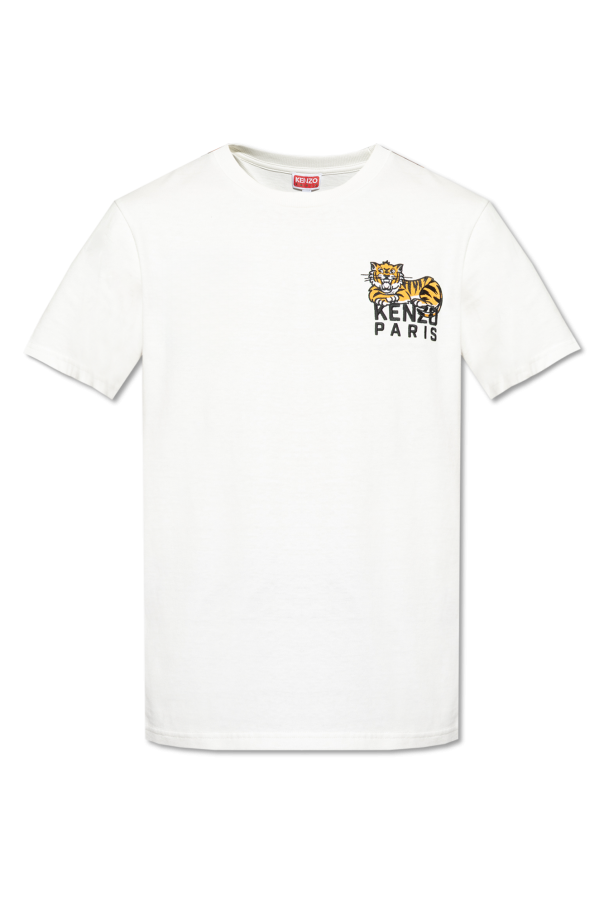 T-shirt with embroidered logo od Kenzo