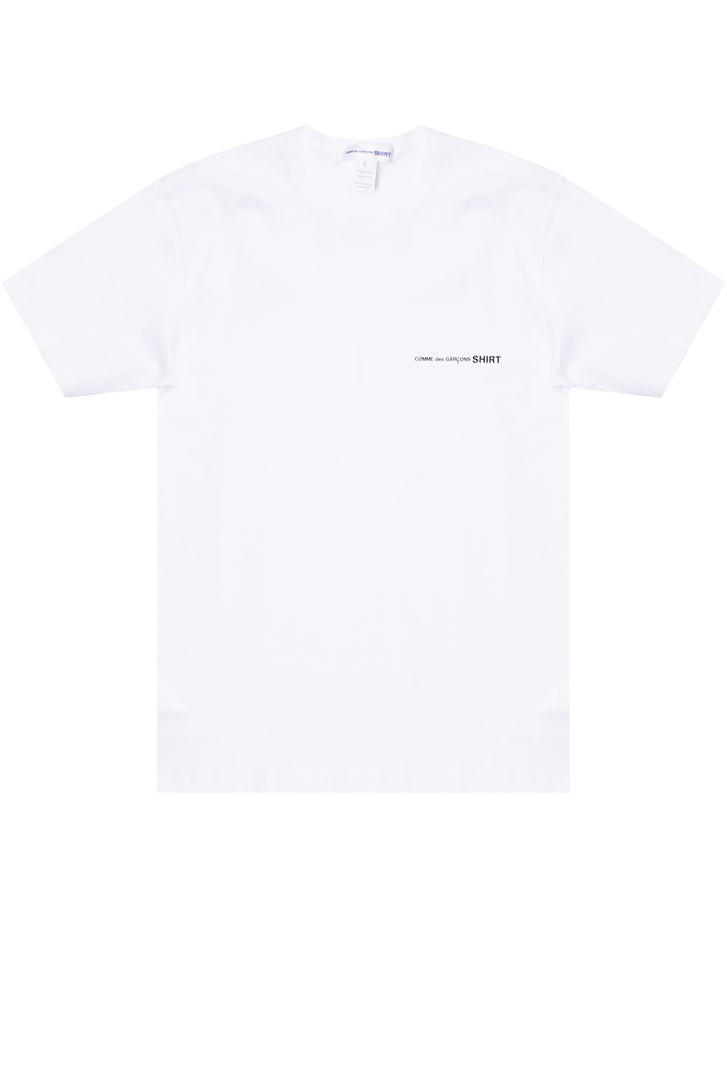 Saint Laurent WOMEN Barcode-print shirtS SHORT SLEE T-shirt with logo
