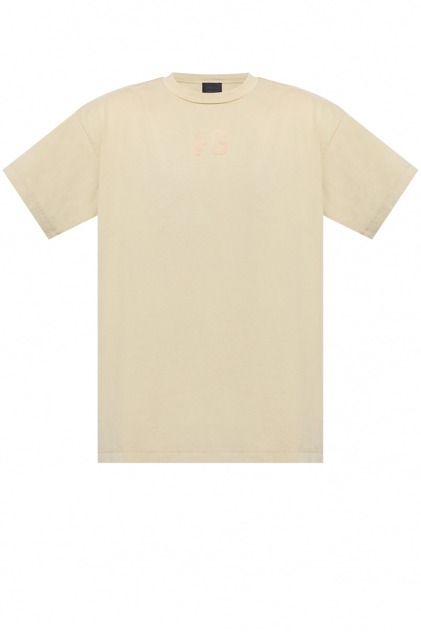 Fear Of God T-shirt asymmetric with velvet logo