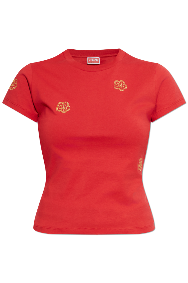 T-shirt with embroidered logo od Kenzo