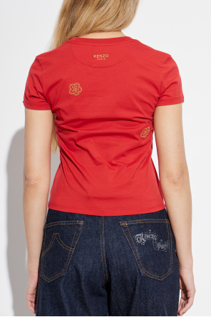 Kenzo T-shirt com logótipo bordado