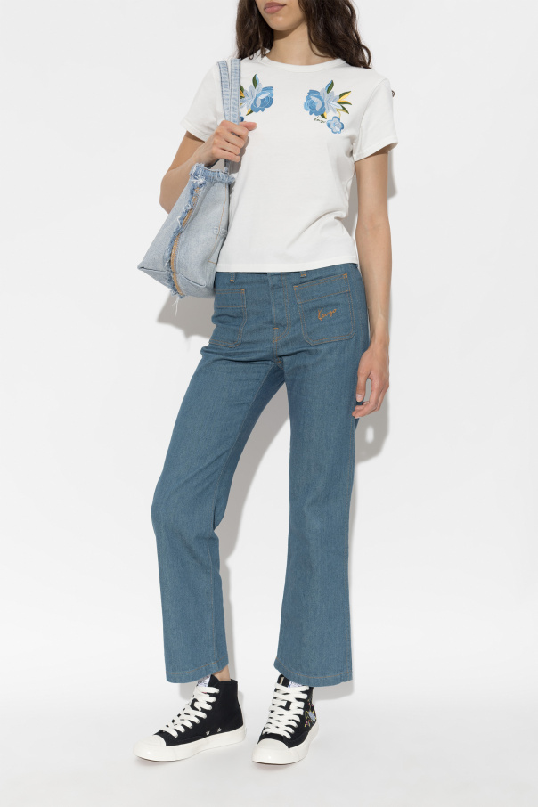 Kenzo Camiseta con motivo floral