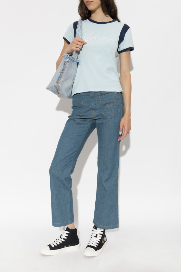 Kenzo T-shirt com logótipo
