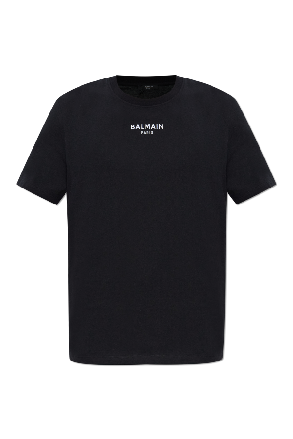 T-shirt with embroidered logo, zdjęcie 1 T-shirt with embroidered logo od Balmain